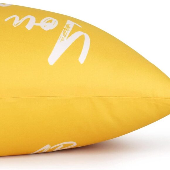 NEW- Pack of 9 Square Throw Pillow Covers Boho Pillows 18"x18" Two Sided - Gold - Picture 2 of 6